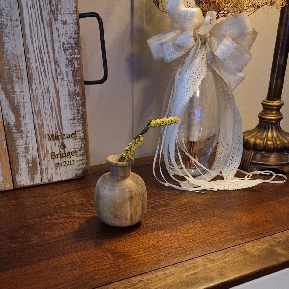 Hand Turned, Hand Crafted, Hand Made Small Bud Vase